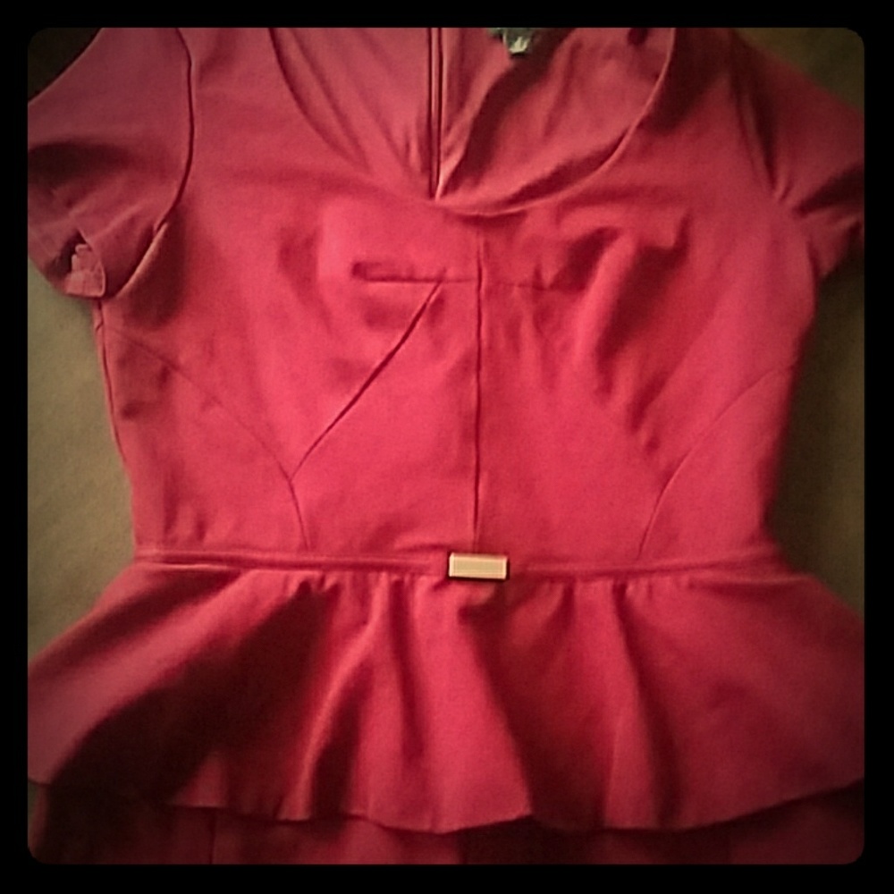Ann Taylor dress burgundy size 8